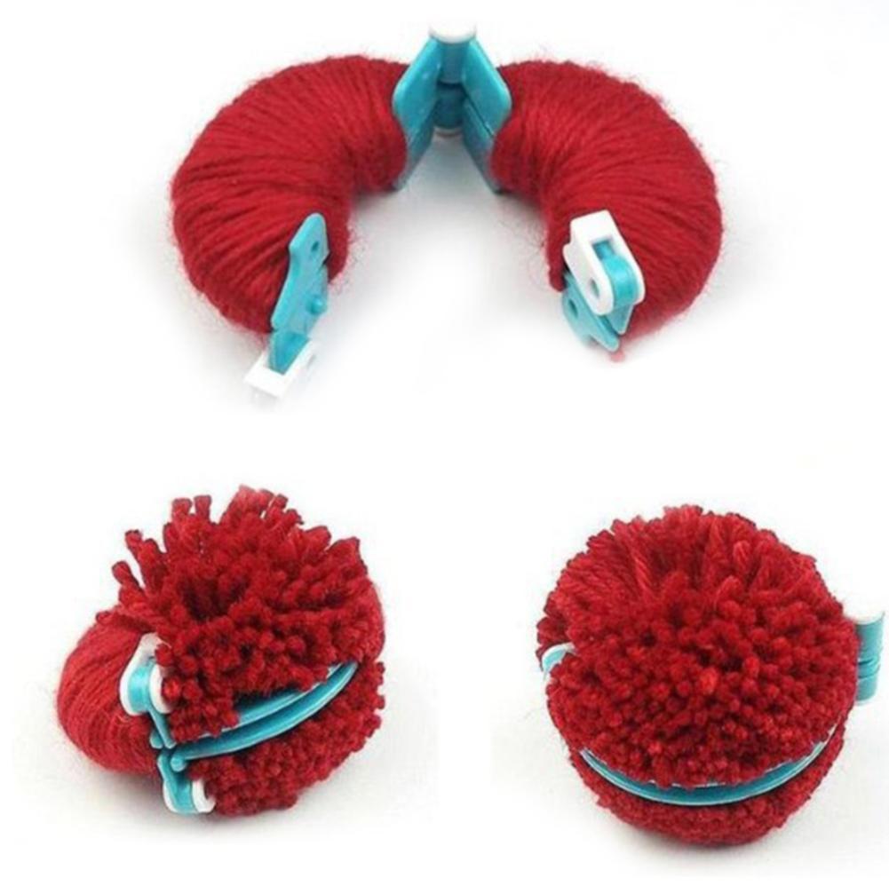 Pom Pom Maker Tool - 8-teiliges Wollkugel-Set: Strickwerkzeuge für Pompons, Plüschbälle