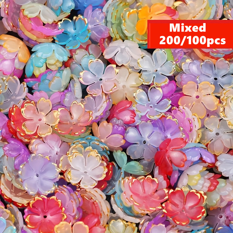 200/100 Stück 15mm Bunte Acryl – Embroidery Embellishments Bewertung und Preis