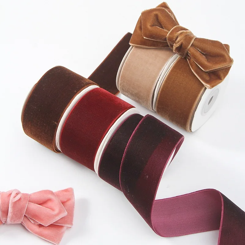 Klassisches 5 Yards 6 mm-38 mm – Velvet Ribbon Roll Bewertung und Preis