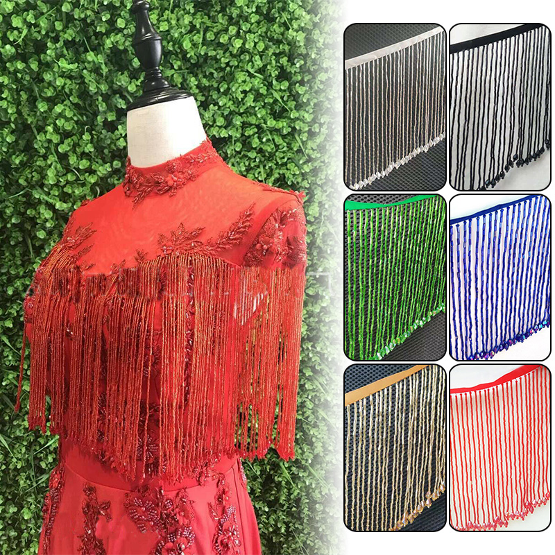 90x15cm Kristall Quaste Spitze – Beaded Trim Fringe Bewertung und Preis