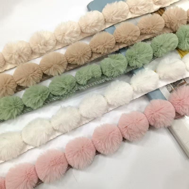 3cm Kunstfell-Pompon-Borte mit – Fringe Ribbon Sewing Bewertung und Preis